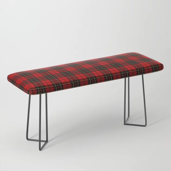 Brodie tartan bench