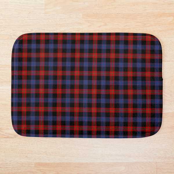 Brown tartan floor mat