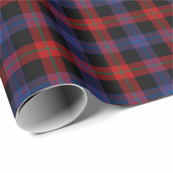 Brown tartan wrapping paper