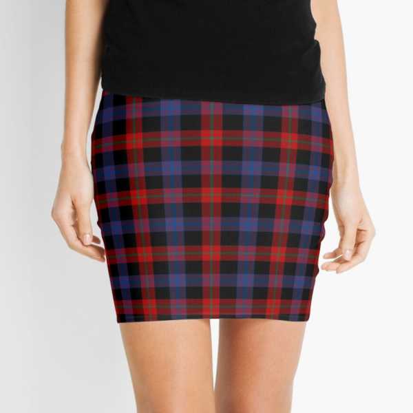 Brown tartan mini skirt