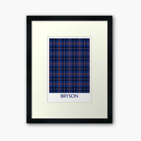 Bryson tartan framed print