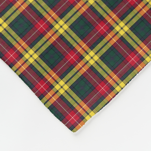 Buchanan tartan fleece blanket