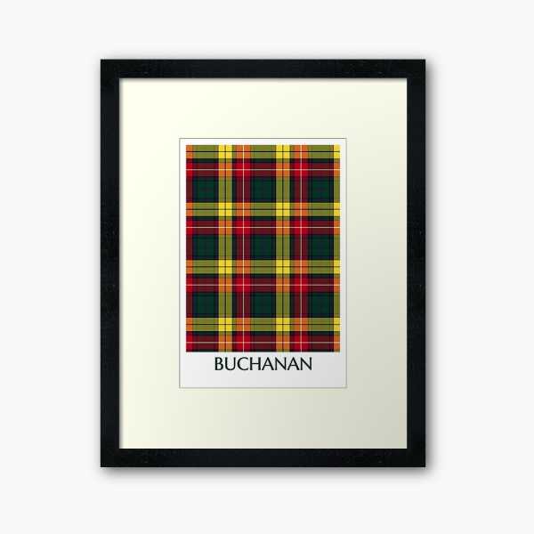 Buchanan tartan framed print