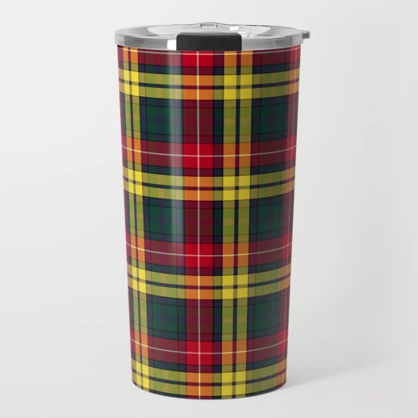 Buchanan tartan travel mug