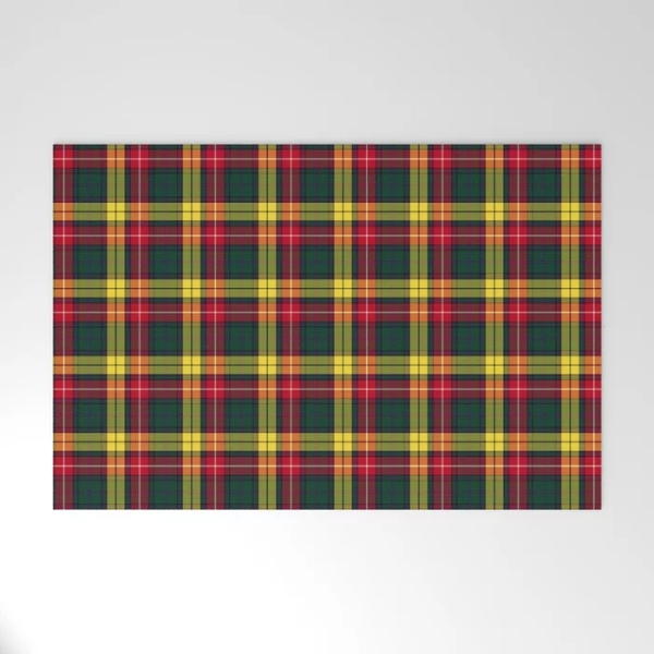 Buchanan tartan welcome mat