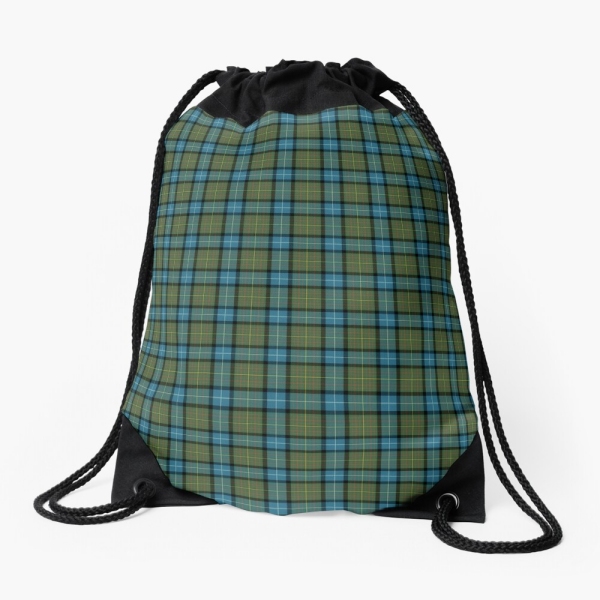 California tartan drawstring bag