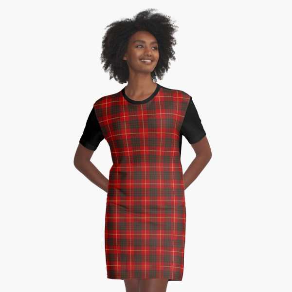 Cameron tartan tee shirt dress