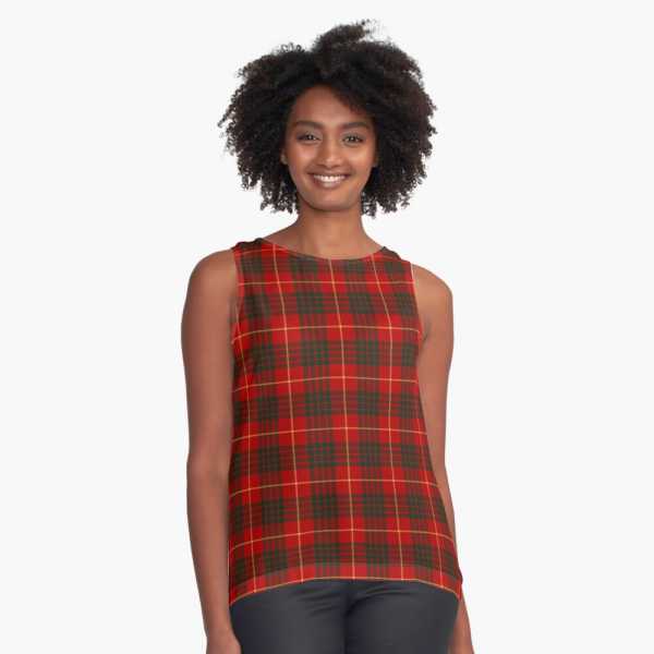 Cameron tartan sleeveless top