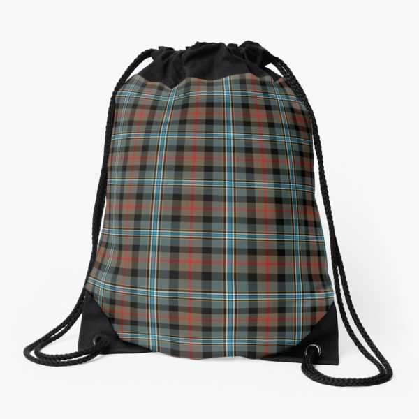 Campbell Hunting tartan drawstring bag