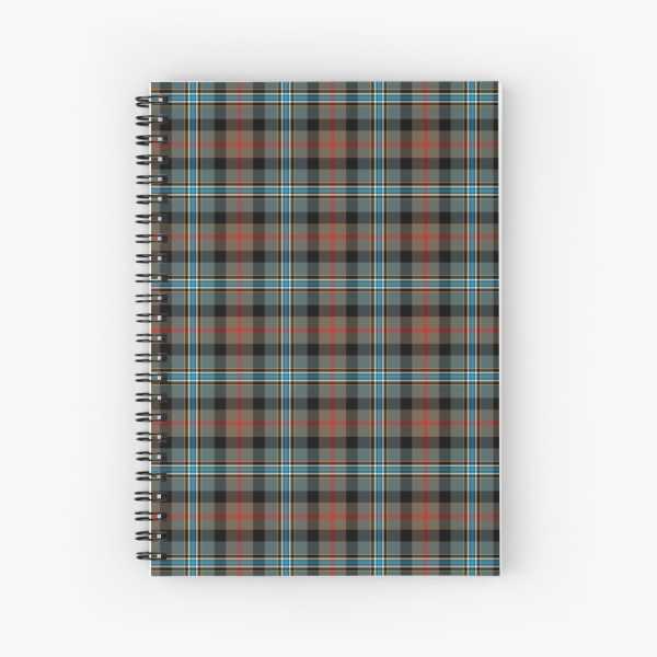 Campbell Hunting tartan spiral notebook