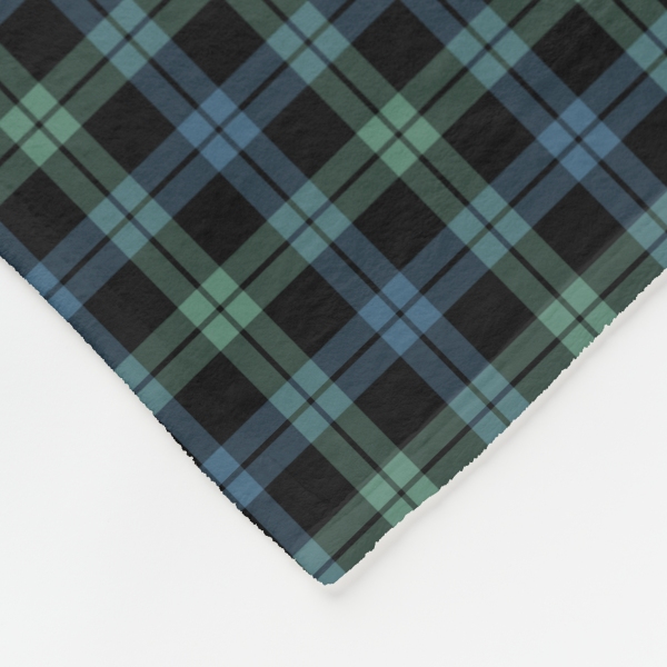 Campbell of Loch Awe tartan fleece blanket