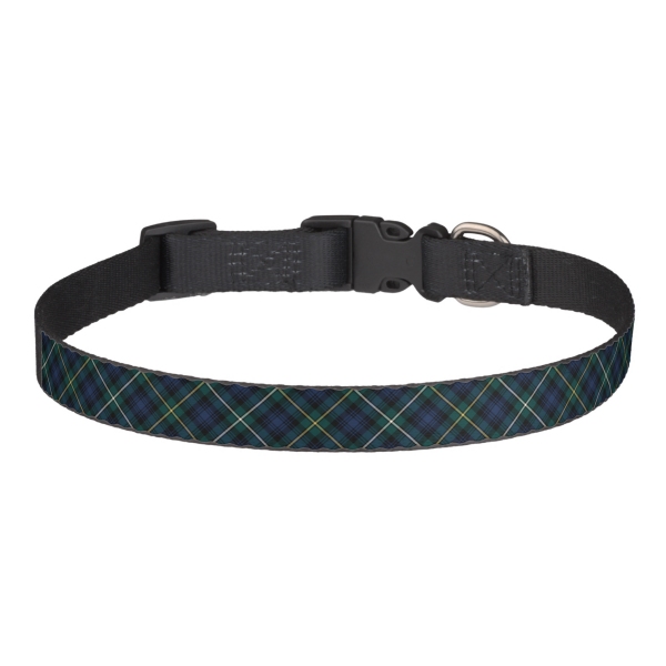 Campbell tartan pet collar