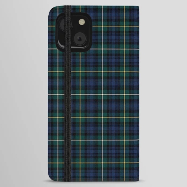 Clan Campbell Tartan iPhone Wallet Case