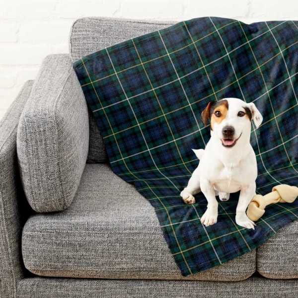 Campbell tartan pet blanket