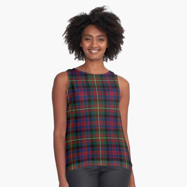 Carnegie tartan sleeveless top