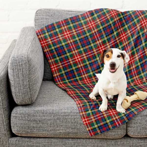 Christie tartan pet blanket