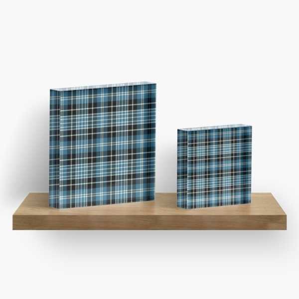 Clark tartan acrylic block