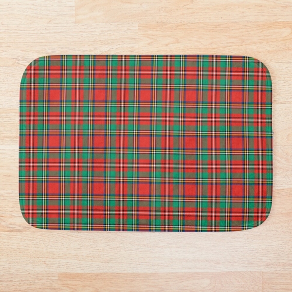 Classic Christmas plaid floor mat