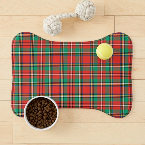 Classic Christmas plaid pet mat