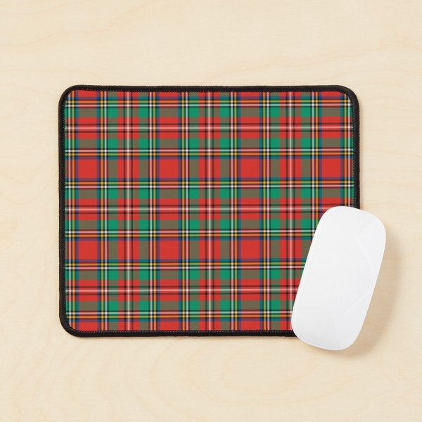 Classic Christmas plaid mouse pad