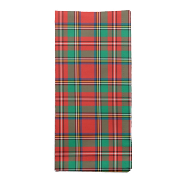 Classic Christmas plaid cloth napkin