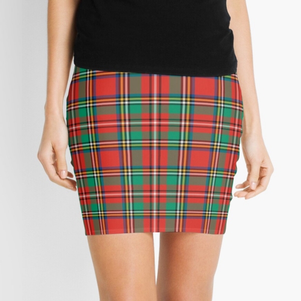 Classic Christmas plaid mini skirt