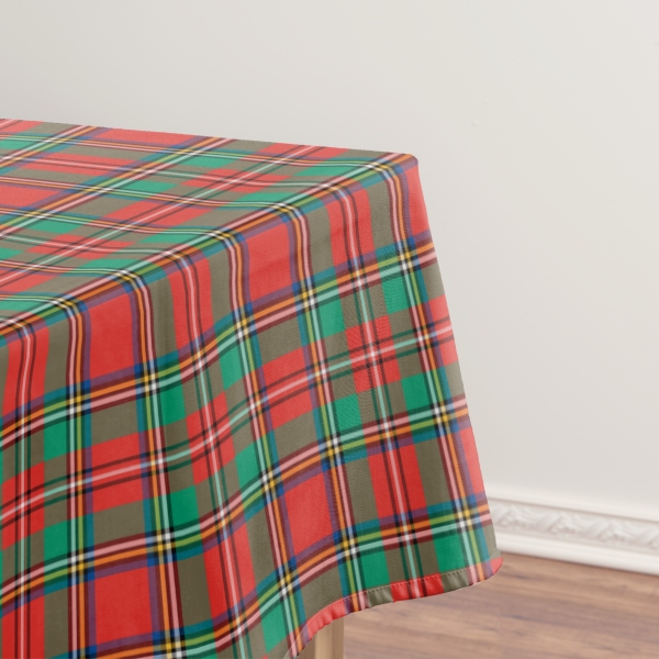 Classic Christmas plaid tablecloth