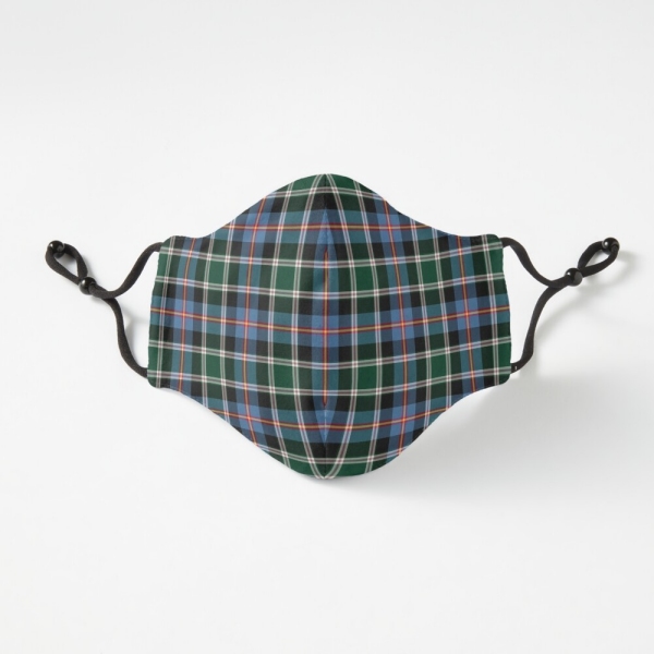 Colorado tartan fitted face mask