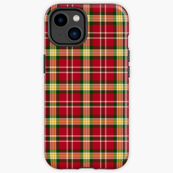 Colorful Christmas plaid iPhone case