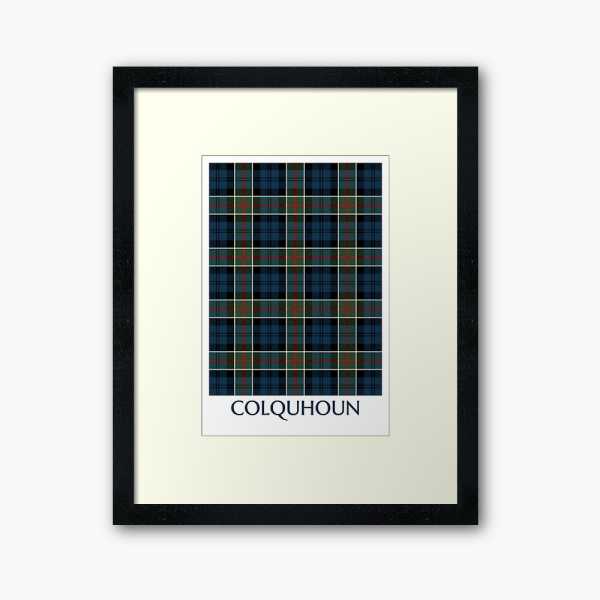 Colquhoun tartan framed print