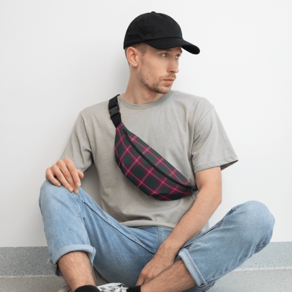 Clan Crawford Tartan Fanny Pack