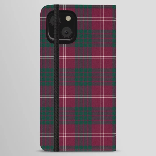 Clan Crawford Tartan iPhone Wallet Case