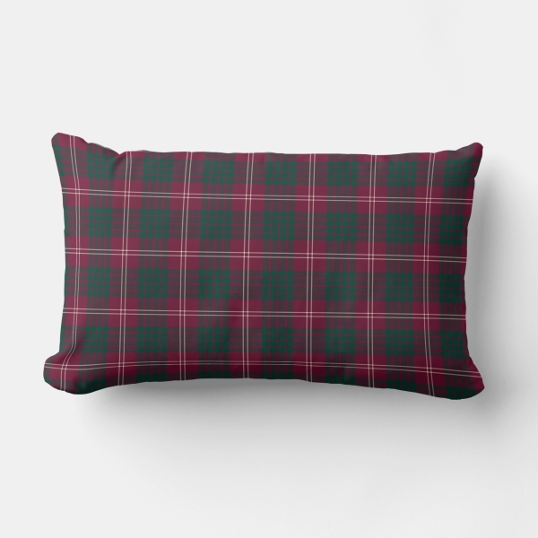 Crawford tartan lumbar cushion