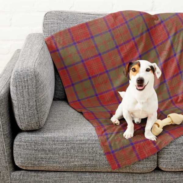 Crieff District tartan pet blanket