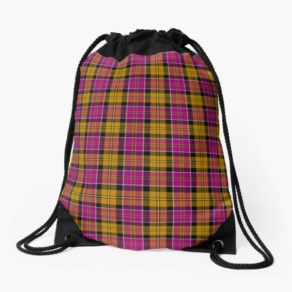 Culloden District tartan drawstring bag