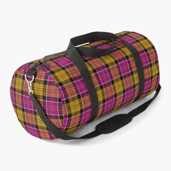 Culloden District tartan duffle bag