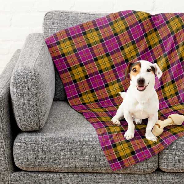 Culloden District tartan pet blanket