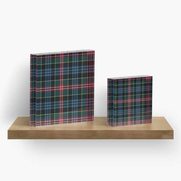 Comyn tartan acrylic block