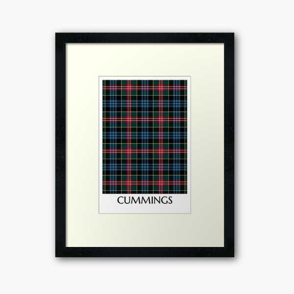 Comyn tartan framed print