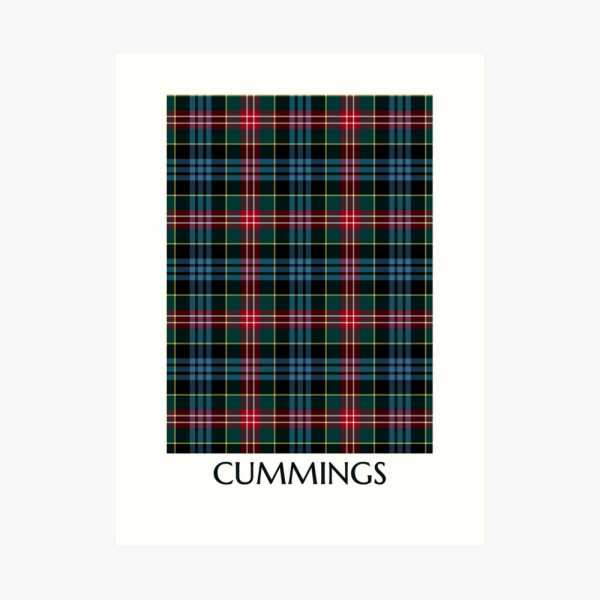 Comyn tartan art print