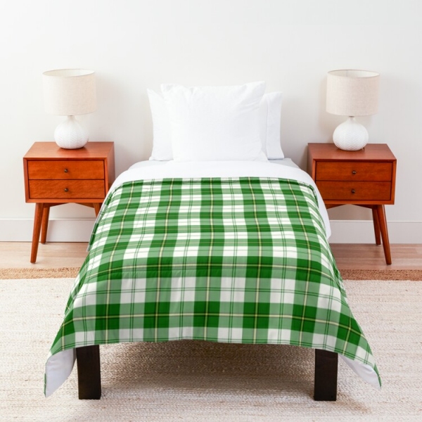 Cunningham Green Dress tartan comforter