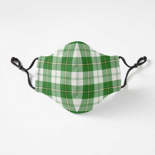 Cunningham Green Dress tartan fitted face mask