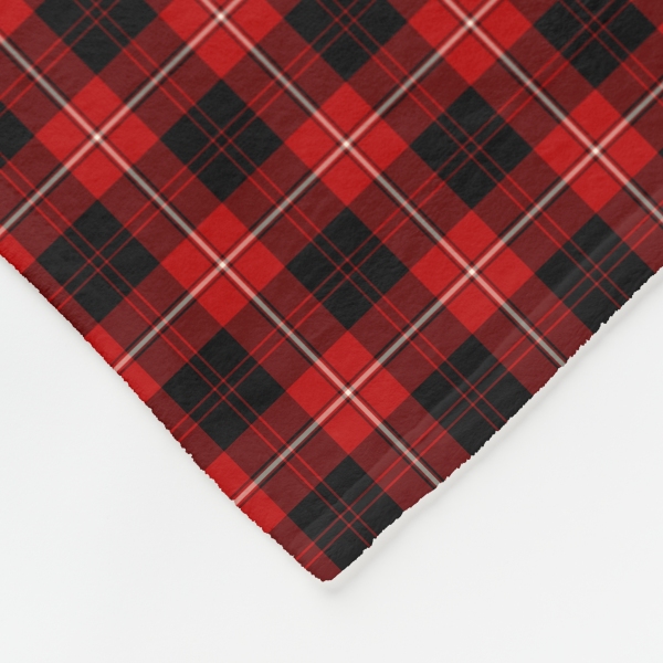 Cunningham tartan fleece blanket