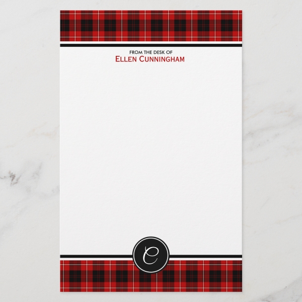 Clan Cunningham Tartan Stationery