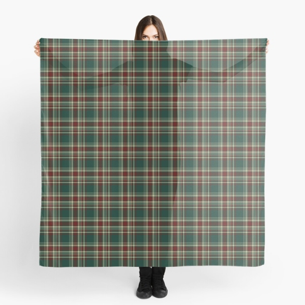 Dark Christmas plaid scarf