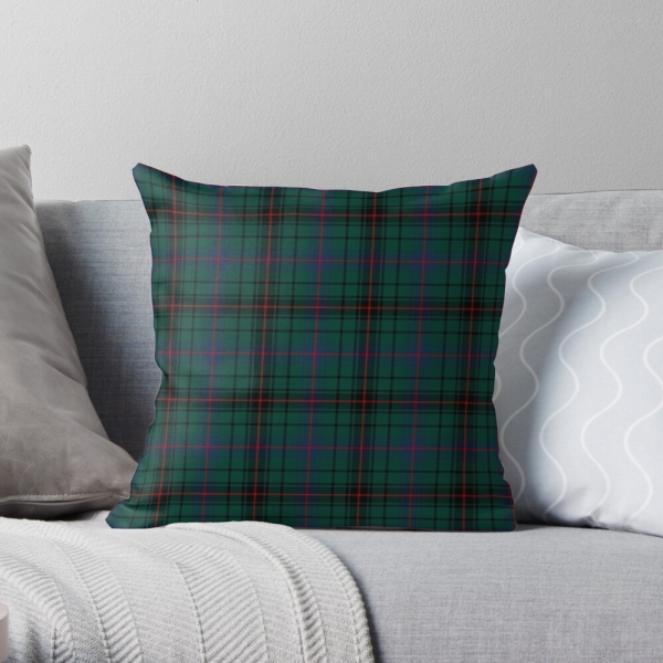 Davidson tartan throw pillow