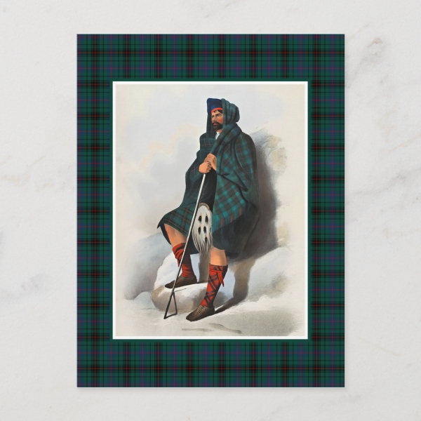 Davidson tartan postcard