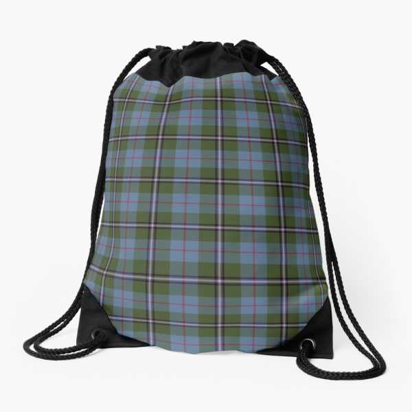 Royal Deeside District tartan drawstring bag