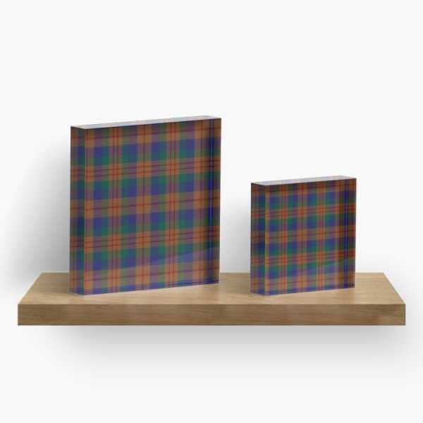 Dorward tartan acrylic block