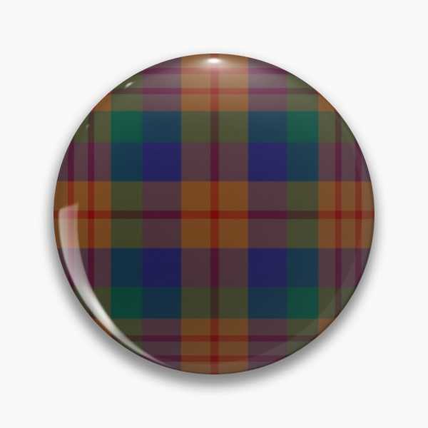 Dorward tartan pinback button